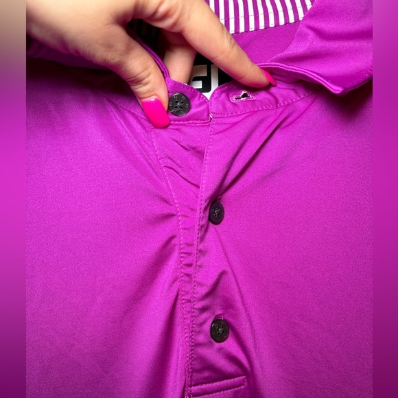 FootJoy FJ - Men’s Sporty Athletic Basic Vibrant Purple Golf Polo in Size XL - Picture 4 of 11